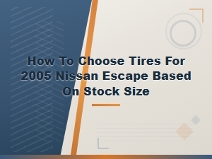 Best Tires for 2005 Nissan Escape by Stock Size and Brand